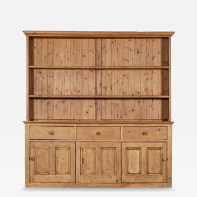 Large 19thC English Pine Dresser