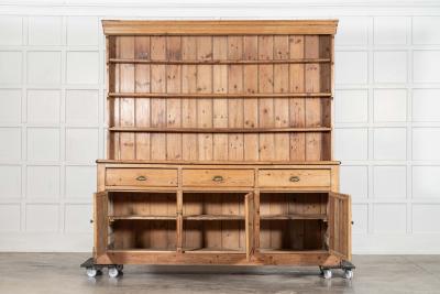 Large 19thC English Pine Dresser