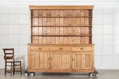 Large 19thC English Pine Dresser