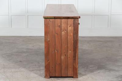 Large 19thC English Pine Dresser Base