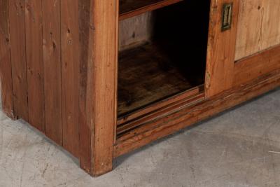 Large 19thC English Pine Dresser Base