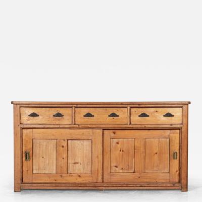 Large 19thC English Pine Dresser Base