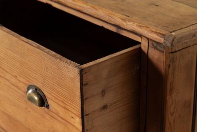 Large 19thC English Pine Dresser Base