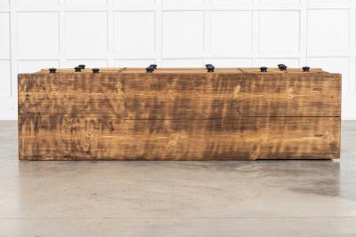 Large 19thC English Pine Dresser Base