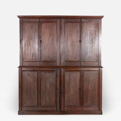 Large 19thC English Pine Housekeepers Cupboard