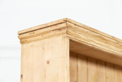 Large 19thC English Pine Waterfall Dresser