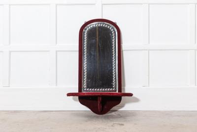 Large 19thC English Velvet Sorcerers Mirror