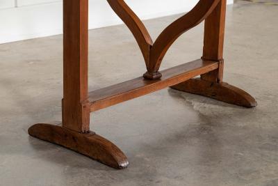 Large 19thC Oval French Fruitwood Vendange Wine Table