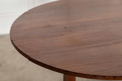 Large 19thC Oval French Fruitwood Vendange Wine Table