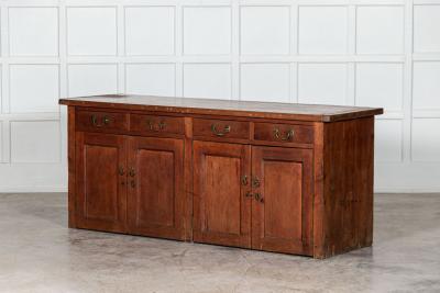 Large 19thC Provincial English Pine Dresser Base