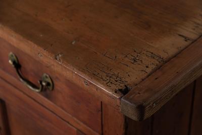 Large 19thC Provincial English Pine Dresser Base