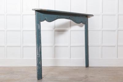 Large 19thC Swedish Painted Pine Fire Surround