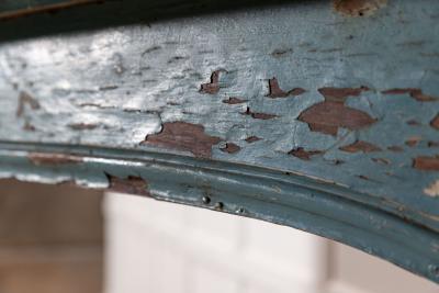 Large 19thC Swedish Painted Pine Fire Surround