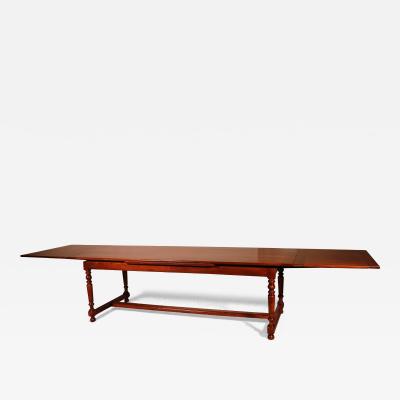 Large 4m Long Louis XIII Style Extending Table In Cherry Wood