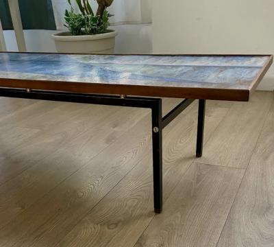 Large Abstract Enamelled Coffee Table