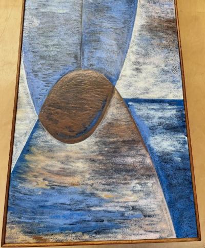 Large Abstract Enamelled Coffee Table