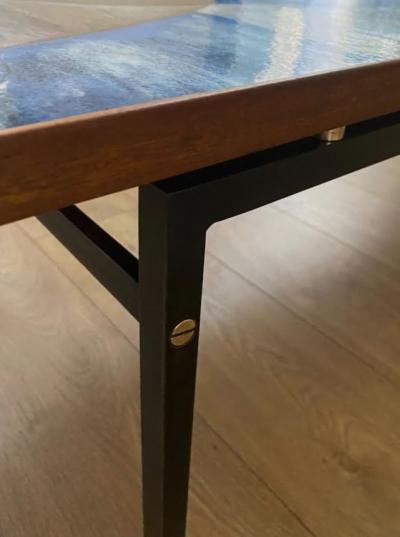 Large Abstract Enamelled Coffee Table