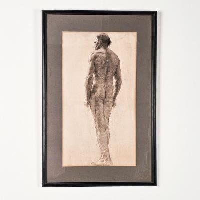 Large Academic Drawing by Gabriel Rodigue France circa 1890