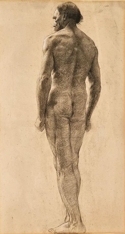 Large Academic Drawing by Gabriel Rodigue France circa 1890