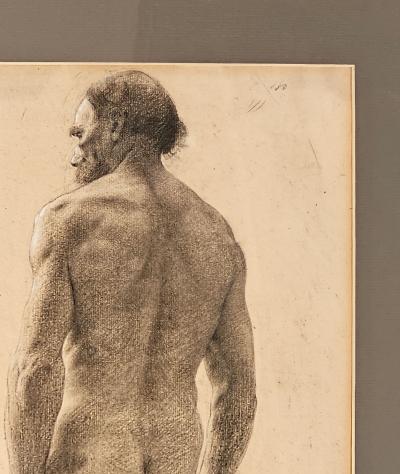 Large Academic Drawing by Gabriel Rodigue France circa 1890