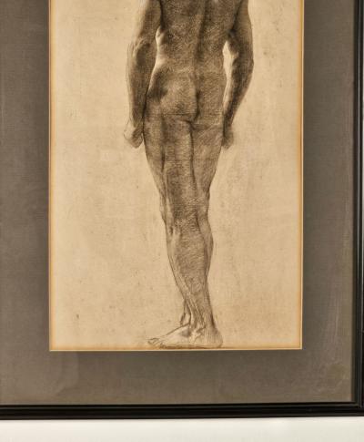 Large Academic Drawing by Gabriel Rodigue France circa 1890