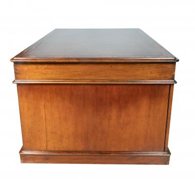 Large And Impressive George IV Mahogany Partners Desk Stamped T Wilson London