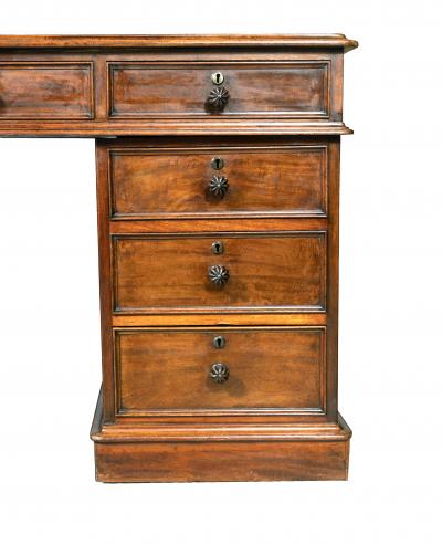 Large And Impressive George IV Mahogany Partners Desk Stamped T Wilson London