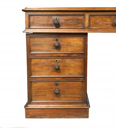 Large And Impressive George IV Mahogany Partners Desk Stamped T Wilson London
