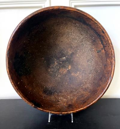 Large Antique American Burl Bowl