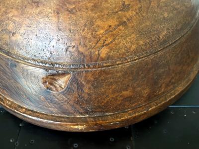 Large Antique American Burl Bowl