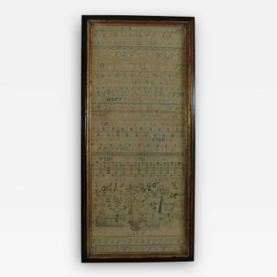 Large Antique Band Sampler c 1725 by Mary Gatehouse