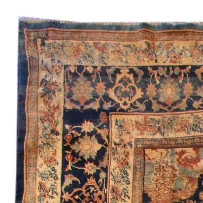 Large Antique Bidjar Botanic Handmade Wool Rug Size Adjusted 