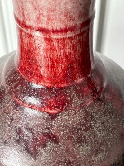 Large Antique Chinese Sang de Boeuf LangYao Red Vase