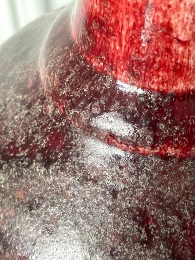 Large Antique Chinese Sang de Boeuf LangYao Red Vase