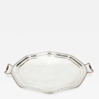Large Antique English Plate Barware Serving Tray