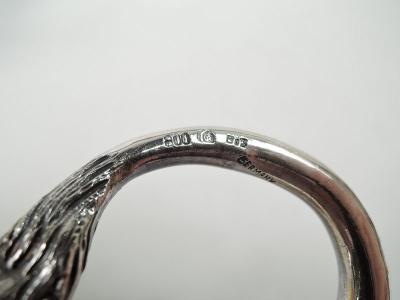 Large Antique German Silver Bountiful Bessie Cow Creamer