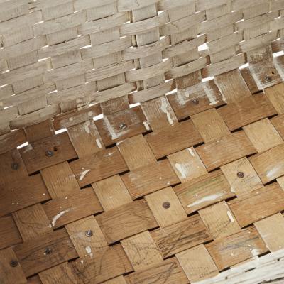 Large Antique Painted Basket