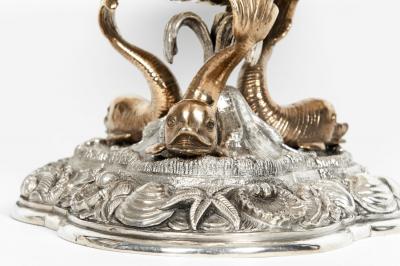 Large Antique Sterling Silver Centerpiece