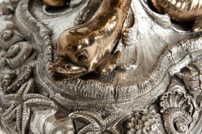 Large Antique Sterling Silver Centerpiece