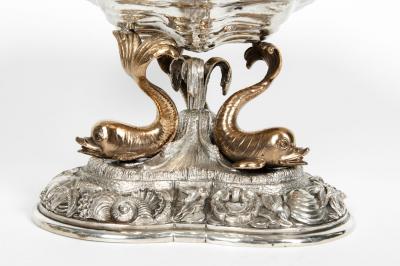 Large Antique Sterling Silver Centerpiece