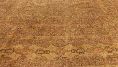 Large Antique Turkish Sivas Botanic Handmade Wool Carpet