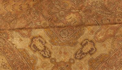 Large Antique Turkish Sivas Botanic Handmade Wool Carpet