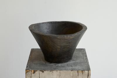 Large Antique Wabi Sabi Style Bowl in Wood 19th Century