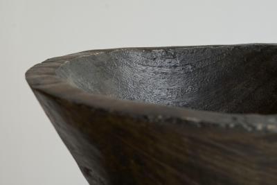 Large Antique Wabi Sabi Style Bowl in Wood 19th Century
