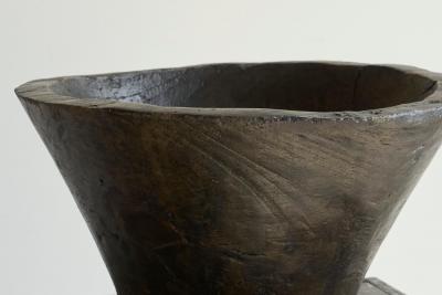 Large Antique Wabi Sabi Style Bowl in Wood 19th Century