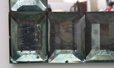 Large Aqua Green Murano Glass Mirror