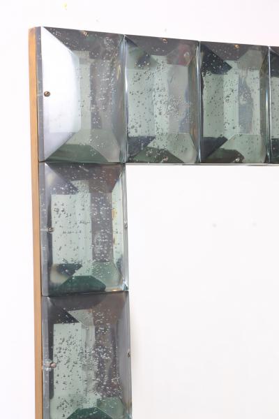 Large Aqua Green Murano Glass Mirror