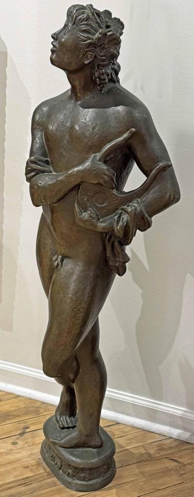 Large Art Deco Bronze of Male Nude by Marcello Mascherini Italy 1906 1983 