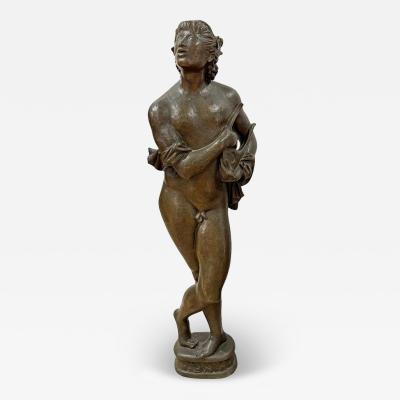 Large Art Deco Bronze of Male Nude by Marcello Mascherini Italy 1906 1983 