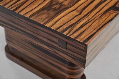 Large Art Deco Macassar Ebony Table Europe 1930s